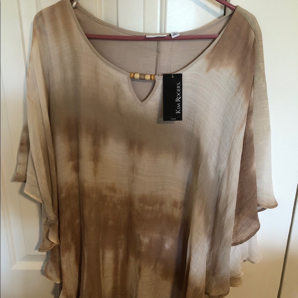 Kim Rogers Poncho Tank Combo 2X NWT